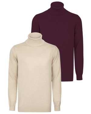 Pullover Rollkragenpullover 2Er-Pack