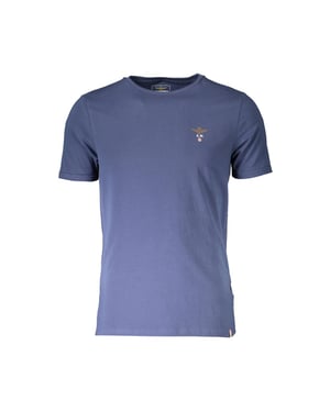 Aeronautica Militare Kurzarm-T-Shirt mit Rundhals - Mittelblau