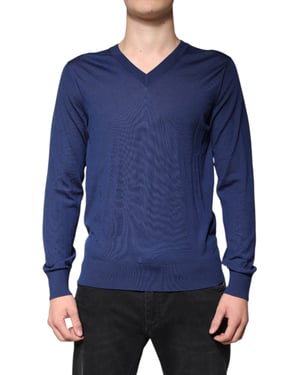 V-Ausschnitt Pullover Klassisches Strickmuster