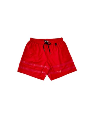 Badehose mit reflektierenden Banddetails