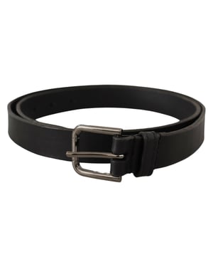 Leder Gürtel mit Gunmetal Schnalle