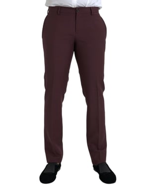 Klassische Passform Burgundy Hose