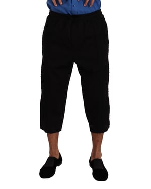 Hose mit Spitzendetails im Crop-Stil