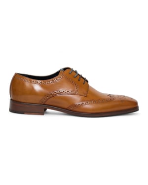 Antique Rogue Herren Oxford Derby Brogue aus hellbraunem Leder - Luca