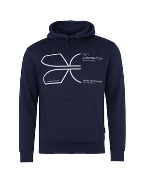 Crosshatch Cutups Herren Navy Hoodie