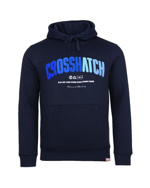 Crosshatch Brustdruck Herren Navy Hoodie