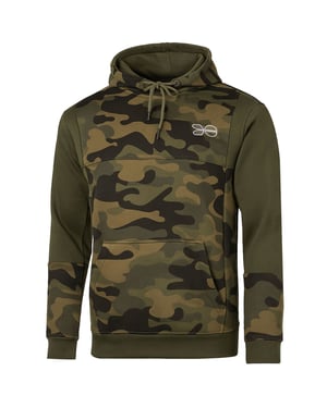Crosshatch Logo Herren Camo Khaki Hoodie