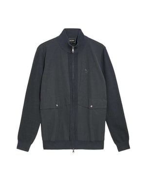 Lyle & Scott - "Milano" Jacke für Herren, Hybrid, Jerseyware (Blau)