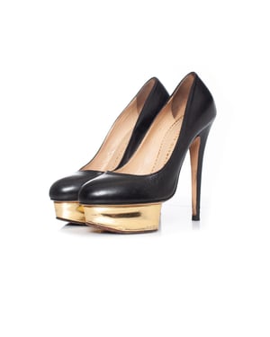 Charlotte Olympia Pre-owned Dolly Plateau-Pumps aus Leder - Schwarz