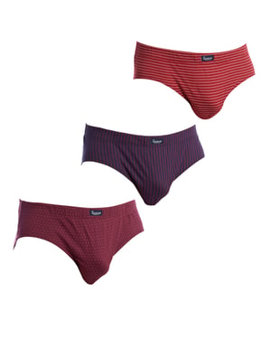 Pack-3 Herren Slips Essential Prints A0080