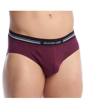Atmungsaktiver Herren-Slip mit anatomischer Vorderseite aus Stoff A077H