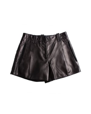 Barbara Bui schwarze Leder Shorts