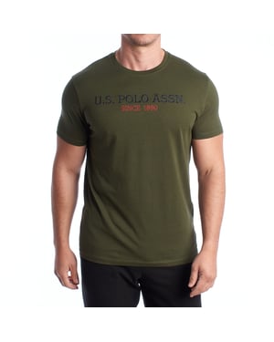 Herren-T-Shirt aus Baumwolle mit kurzen Ärmeln US42154022