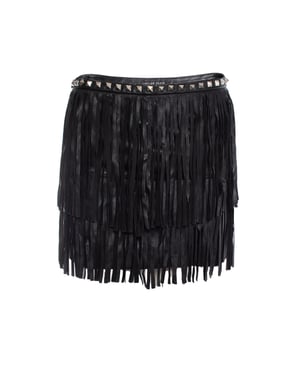 Philipp Plein Lederfransen Minirock