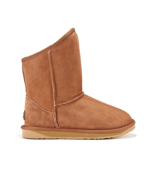 Kinder Cosy X Kurze kastanienbraune Stiefeletten