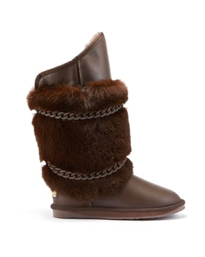 Atilla II Gebrannte Kniehohe Stiefel