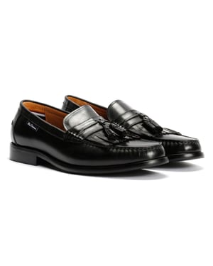 Ben Sherman Buster Leder Herren Schwarze Loafer