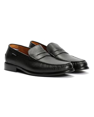 Ben Sherman Hester Leder Herren Schwarze Loafer