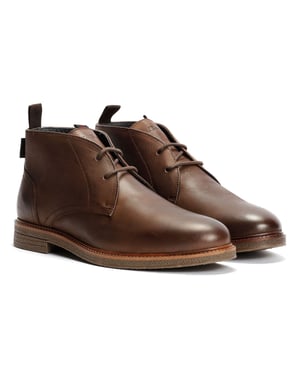 Ben Sherman Walker Chukka Leder Herren Braune Stiefel