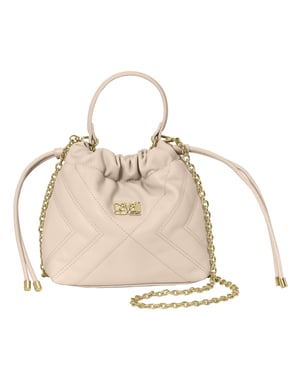 Cavalli Class Bucket-Tasche mit Kettenriemen CCHB0203 - Beige