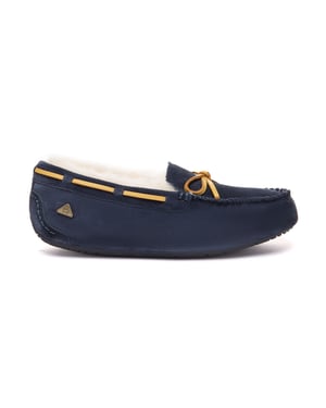 EVER AU Damen Lederslipper – Crested