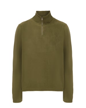 Schmuddelwedda Fleecepullover Männer khaki