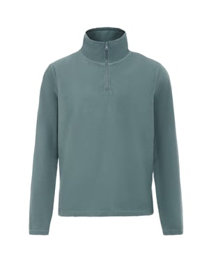 Schmuddelwedda Fleecepullover Männer Türkis Grau