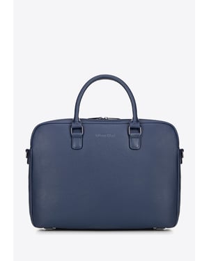 Wittchen Herren-Laptoptasche, 16 Zoll, Kunstleder, Marineblau, Öko-Leder