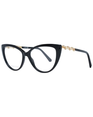 Swarovski Elegante Schwarze Katzenaugen Designer-Brille