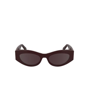 Calvin Klein Rote Acetat Damen-Sonnenbrille