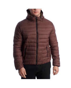 U.S. Polo Assn Gepolsterte Herrenjacke mit Kapuze US40127020 - Braun