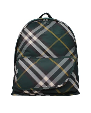 Grüner Stoff-Rucksack