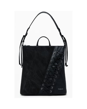 Desigual Schwarzer Polyethylen Damen Rucksack
