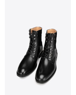 Wittchen Herren-Ankle-Boots aus schwarzem Leder