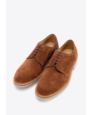 Wittchen Herren Derby-Schuhe aus braunem Wildleder
