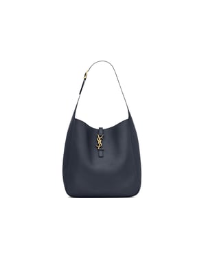 Saint Laurent LE 5 À 7 geschmeidiges LARGE aus genarbtem Leder
