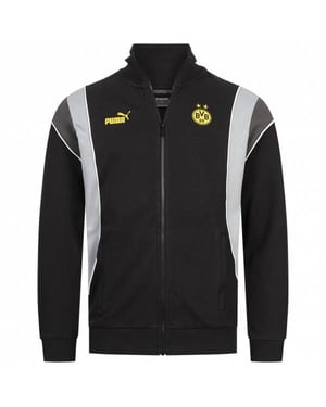 Puma Borussia Dortmund BVB FtblArchive Herren Schwarz Track Jacket