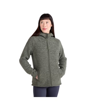 Mountain Warehouse - "Hayfield" Fleece-Oberteil für Damen, Kunstfell gefüttert, Meliert (Khakigrün)