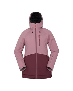 Mountain Warehouse - "Alpine" Skijacke für Damen, Wattiert, Wasserfest (dunkellila)