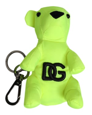 Grüner Bär Stickerei Logo Schlüsselanhänger Karabiner Schlüsselring
