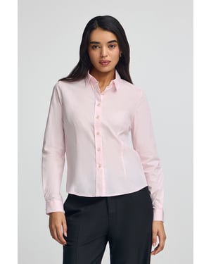 Hemd rosa im Slim Fit mit Rigby Go-Logo