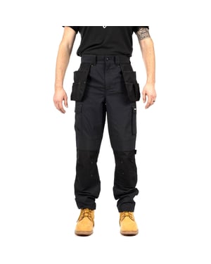 Caterpillar Nexus Holster Stretch Pocket Baumwoll Herren Schwarz Outdoor-Hosen