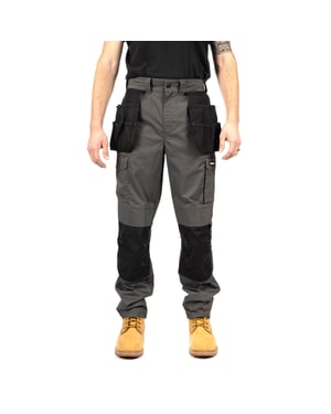 Caterpillar Nexus Holster Stretch Pocket Baumwoll Herren Grau Outdoor-Hosen