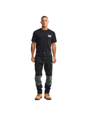 Caterpillar Essential Knie-Taschen Stretch Holster Polyester Herren Outdoor-Hosen Schwarz