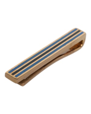 Goldton Messing Logo gebrandete Krawattennadel