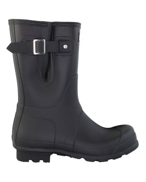 Hunter Original Side ADJ Kurze Herren Gummistiefel Schwarz