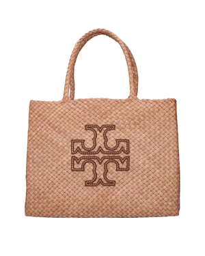 Rosa Leder Schultertasche