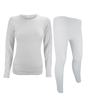 Damen Langarm-Thermooberteil und Thermoleggings für den Winter