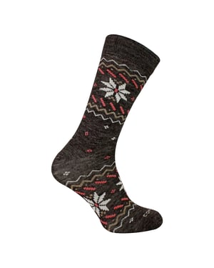 Herren Damen Alpaka Merinowolle Wandersocken | Atmungsaktive Trekking Socken