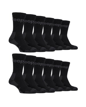12 Paare Herren Luxus Gepolstertes Baumwoll-Wandersocken